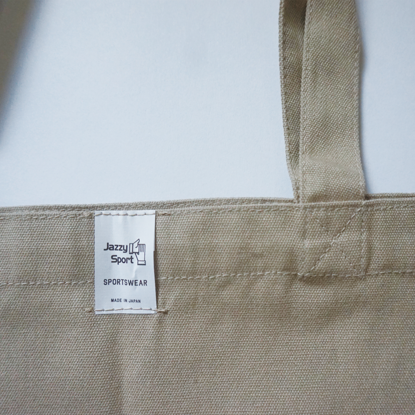 JS “London College Logo” Bag Beige