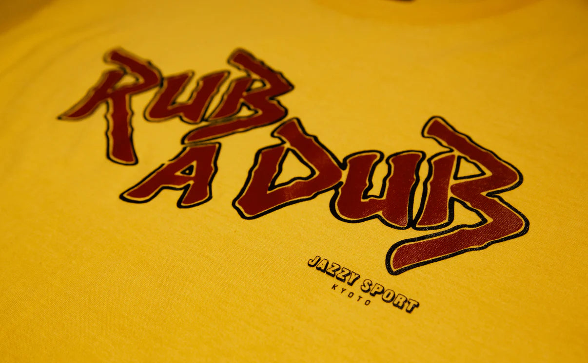Jazzy Sport Kyoto x Rub A Dub Collaboration T-shirt / Yellow
