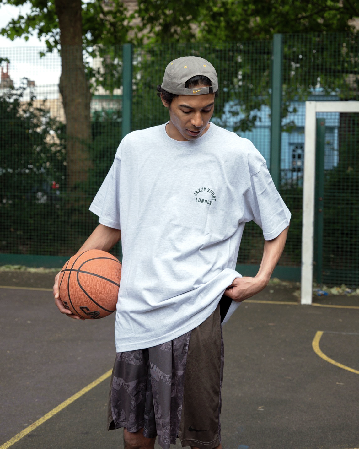 JS “London College Logo”  T-SHIRTS GRAY